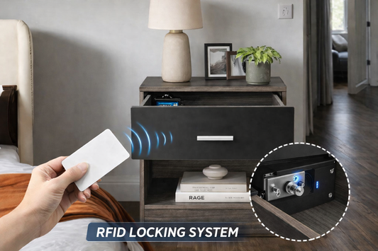 Moderner Nachttisch mit RFID-Schublade